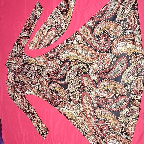 Avon Dresses & Skirts - Vintage 1970's paisley dress w/ neck scarf